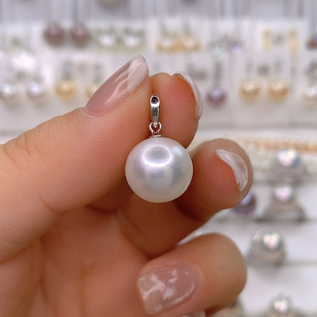 颈饰银S925镶嵌淡水珍珠