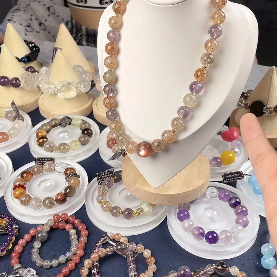 银S925镀金镶嵌手链水晶