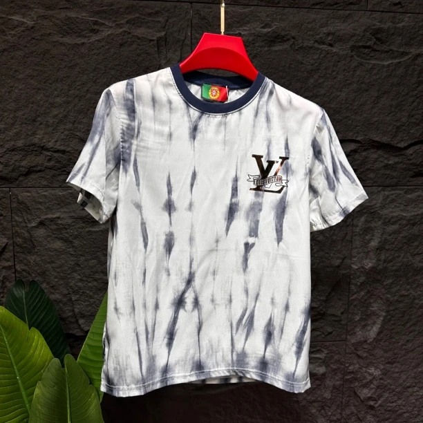 0012宽松圆领欧美简约印花韩版T恤个性半袖短袖常规