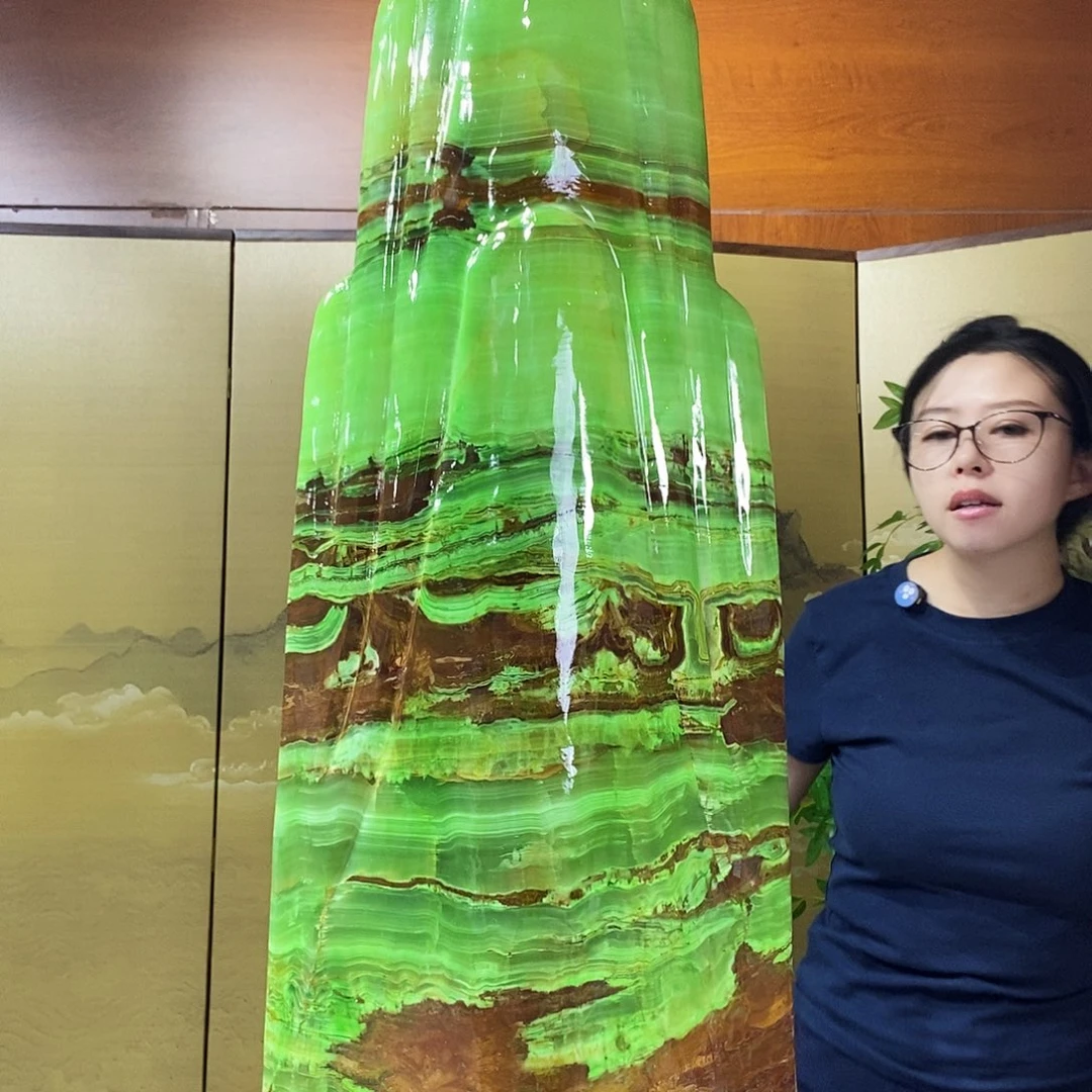 石材山水画作品摆件