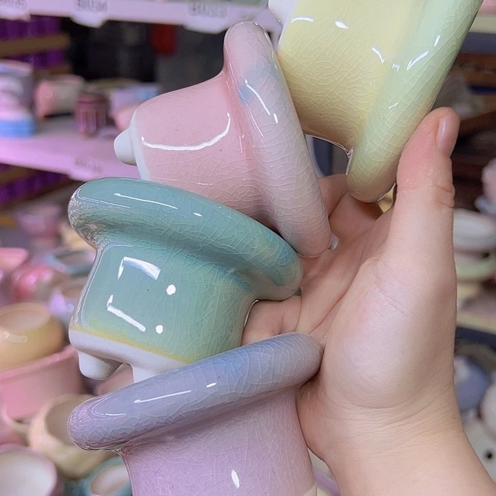 陶瓷花盆当场满12包邮