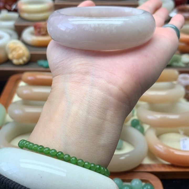 查罗石合金手镯（开口镯）54.6