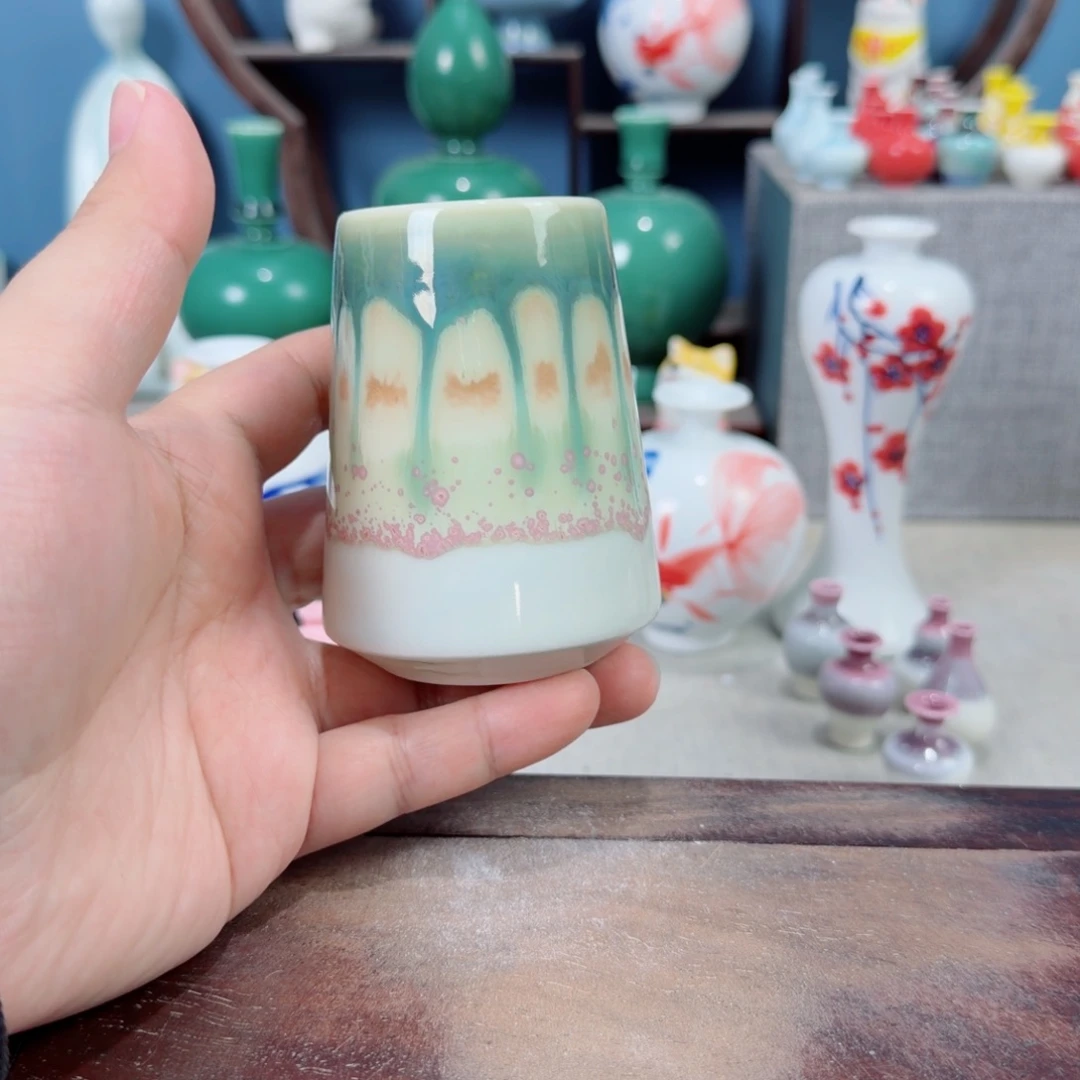陶瓷手工小花器摆件