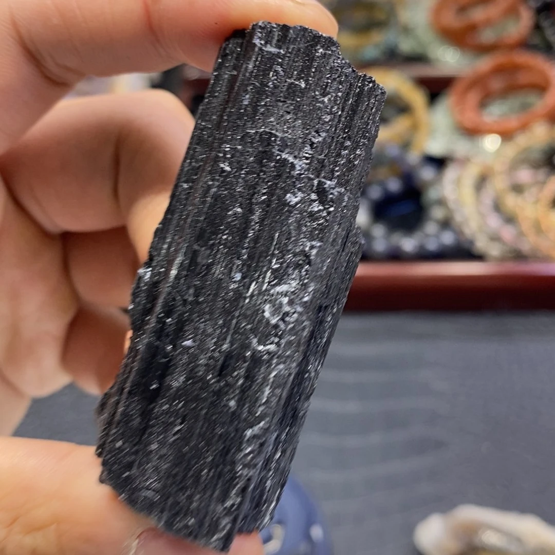 水晶手链未镶嵌黑碧玺原矿