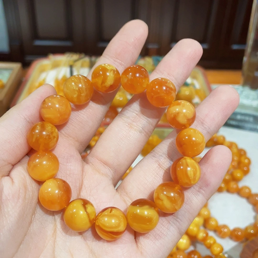 蜜蜡手链未镶嵌手串