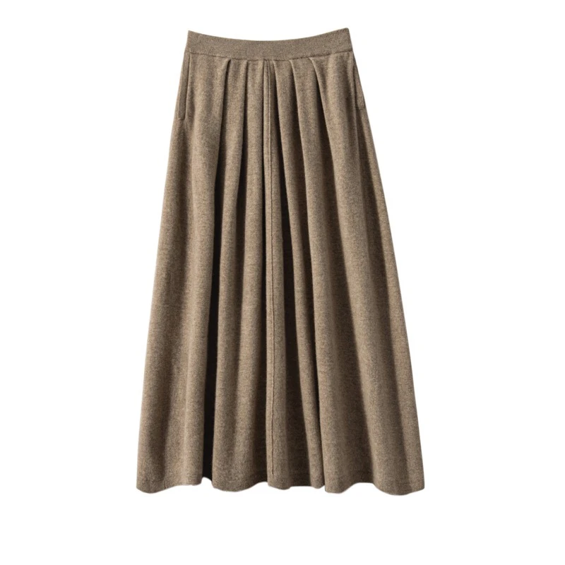 半身伞裙 AS 8131潮牌时尚显瘦气质高腰羊绒