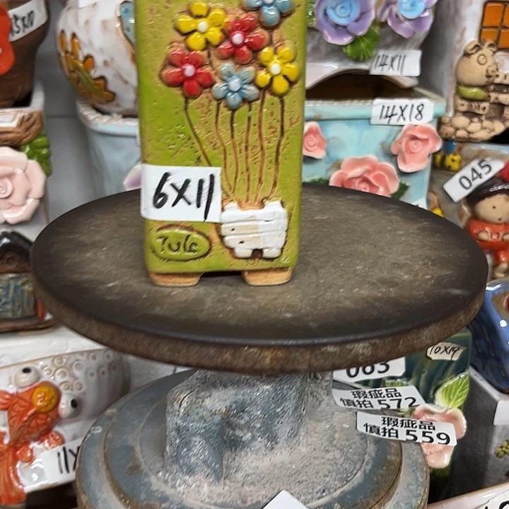 紫砂花盆粗陶材质多肉花盆开播福利
