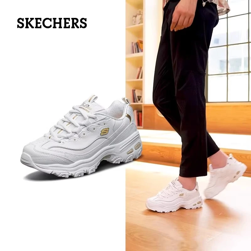 斯凯奇小白熊|熊猫鞋女鞋秋冬厚底增高老爹鞋耐磨时尚休闲运动鞋