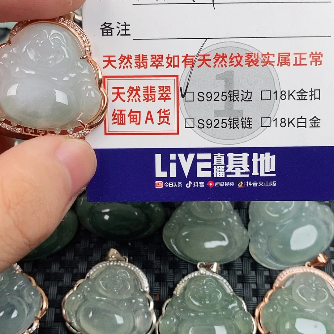 翡翠银S925镶嵌颈饰