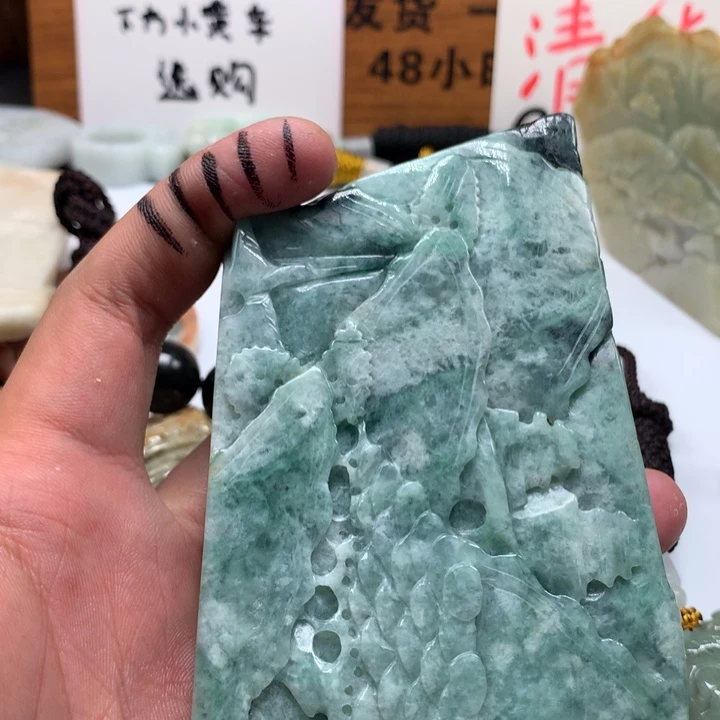 翡翠未镶嵌颈饰保真天然a货翡翠