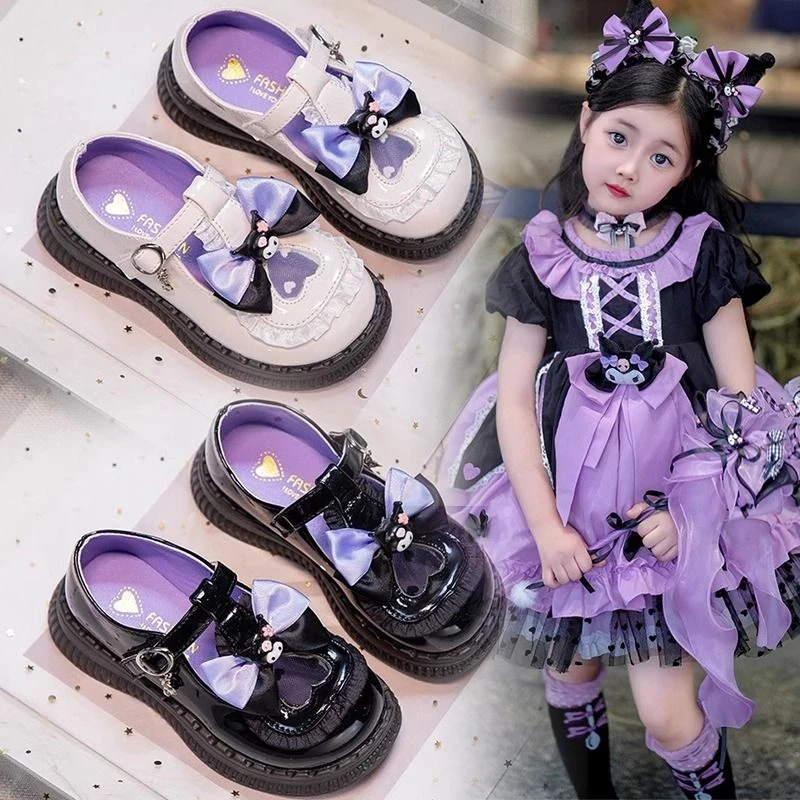 库洛米女童鞋子小皮鞋洋气儿童洛丽塔公主鞋春秋单鞋2025新款爆款