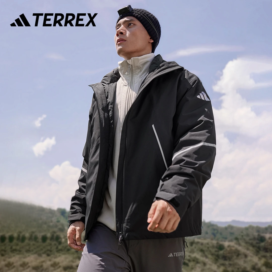 双旦礼遇 防水户外鹅绒三合一冲锋衣80绒子阿迪达斯TERREX KT4969