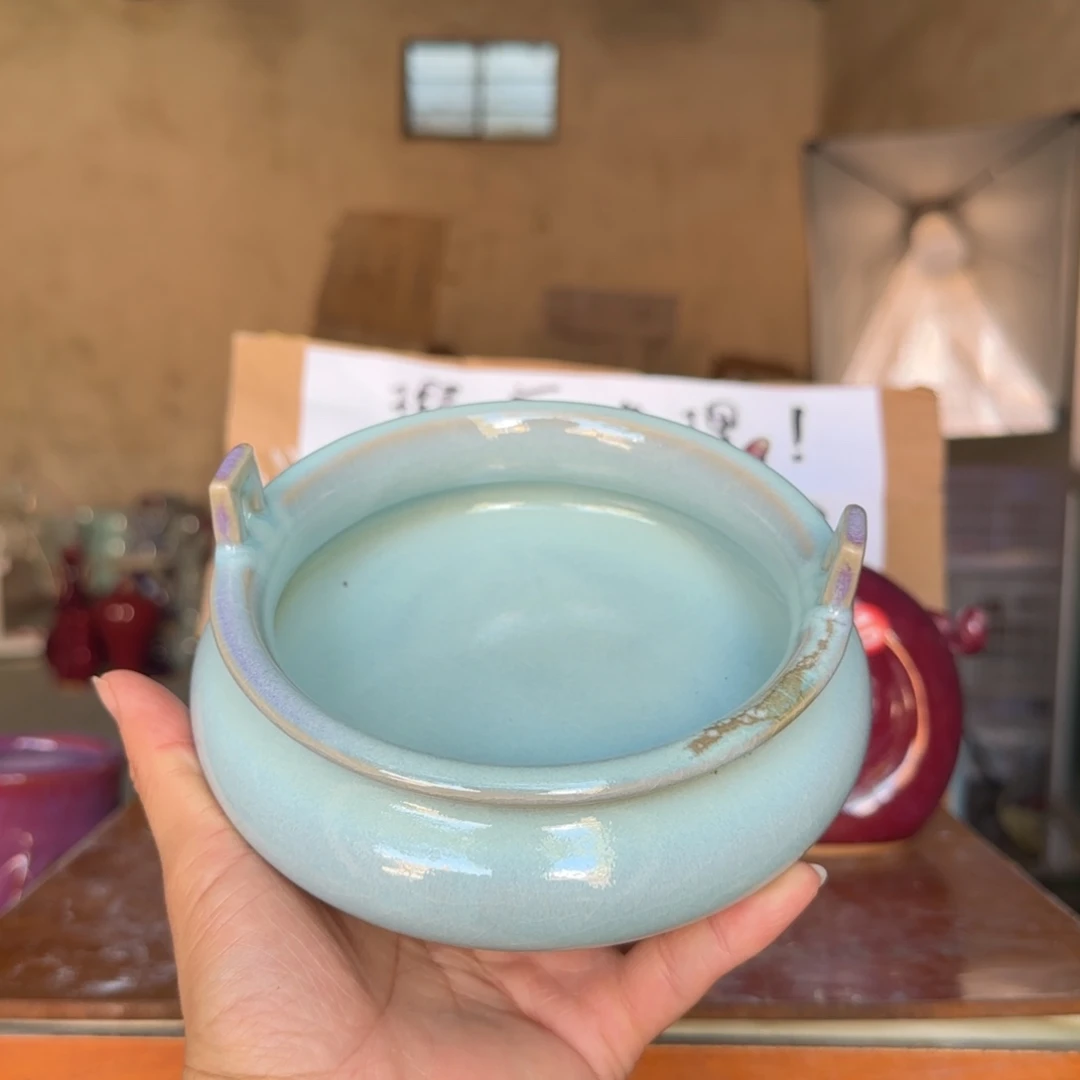 摆件郑家钧瓷摆件微瑕