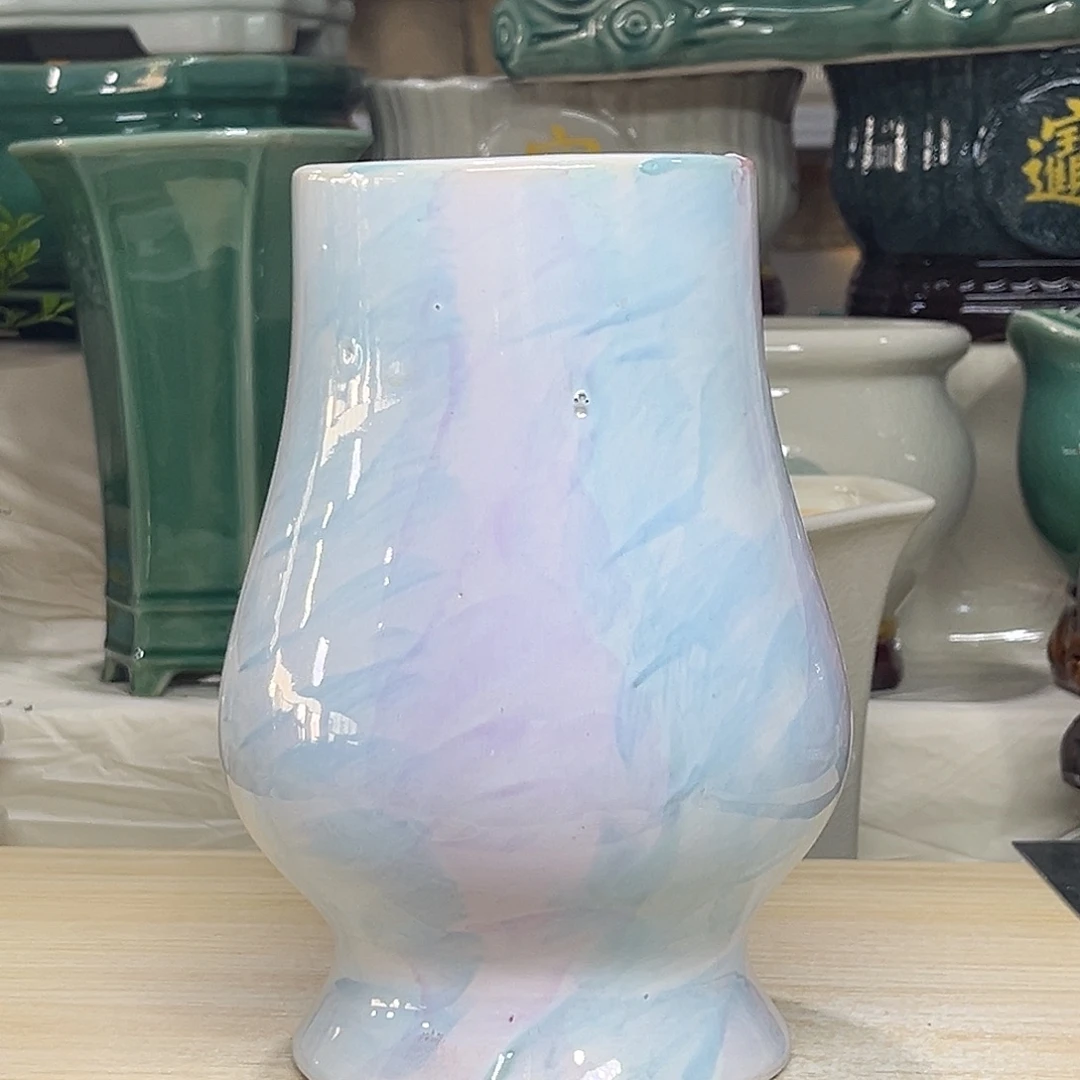 陶瓷绿植多肉微瑕花盆口径9*20