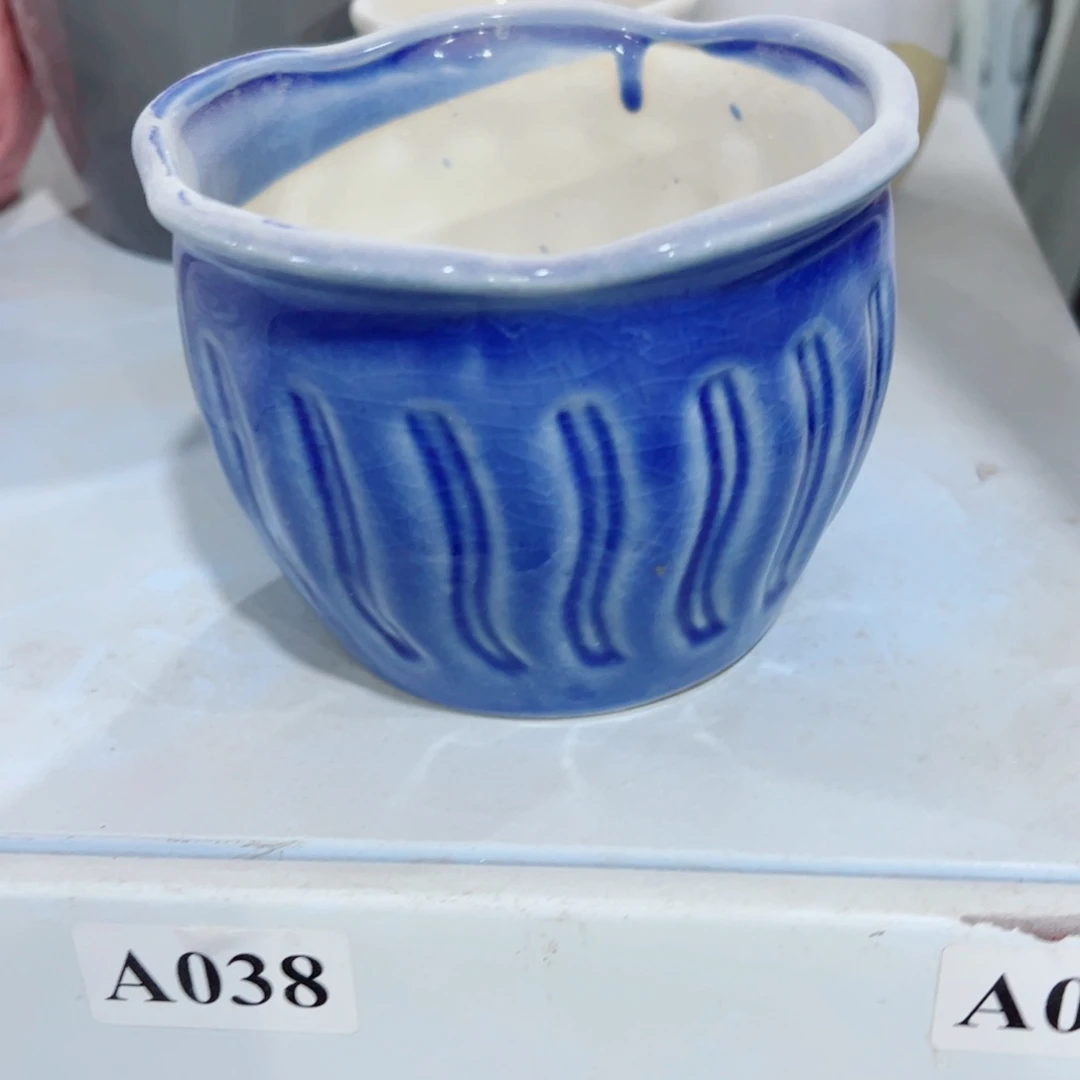 有孔，陶瓷花盆满10米包邮发货