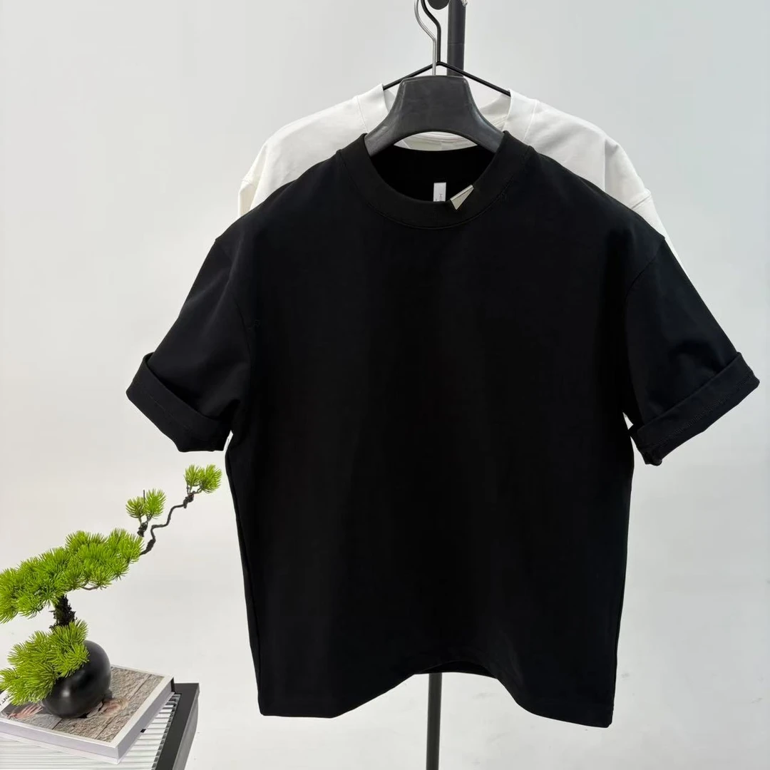 SAS-2593重磅短T380克水洗圆领设计款休闲夏季百搭