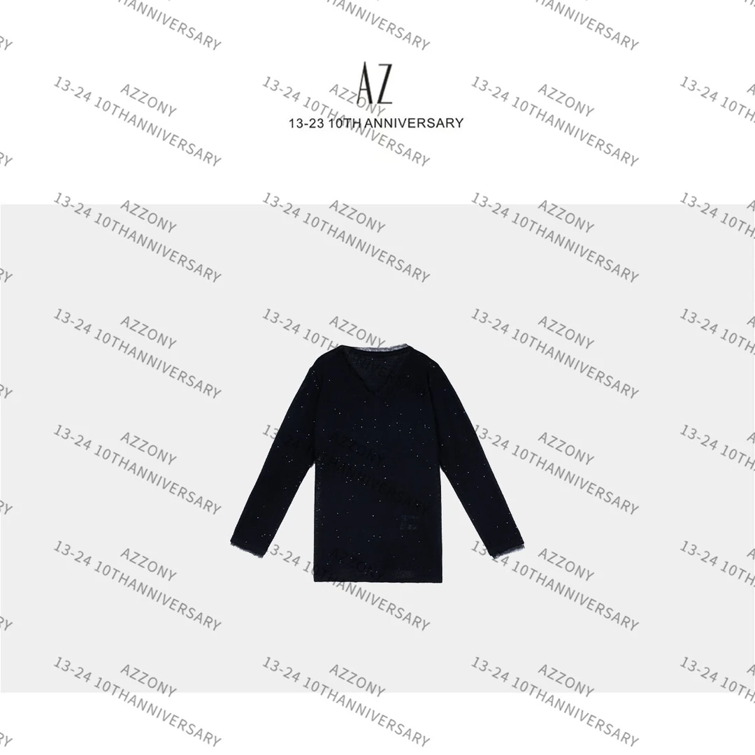 AZ-XJ 蕾丝领线衣 2025春款NEW CT22329Q