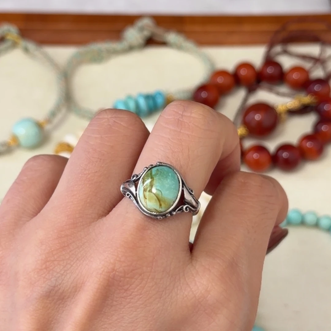 南红玛瑙银S925镶嵌