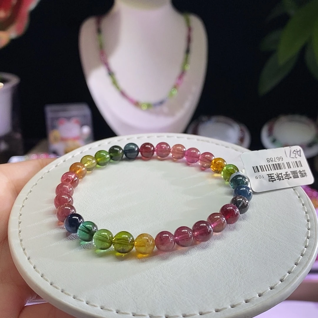 未镶嵌手链碧玺色标