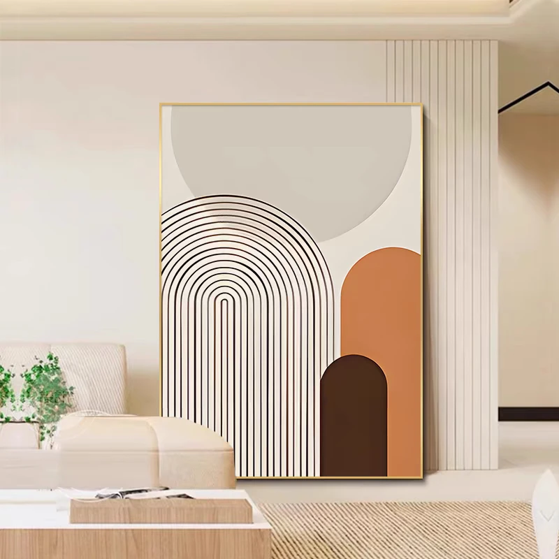 轻奢抽象装饰画客厅沙发背景墙玄关落地大幅挂画