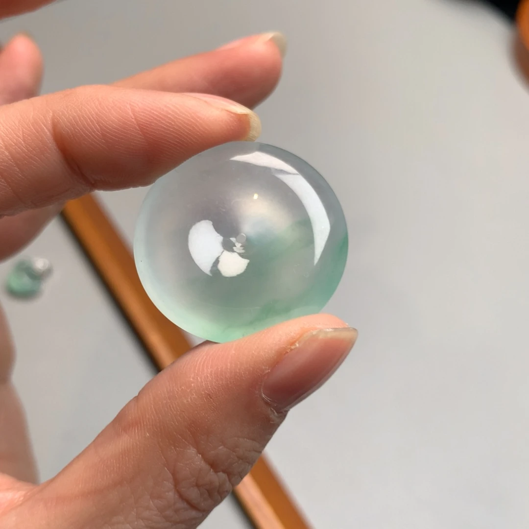 翡翠颈饰未镶嵌天然缅甸翡翠吊坠28.9-6