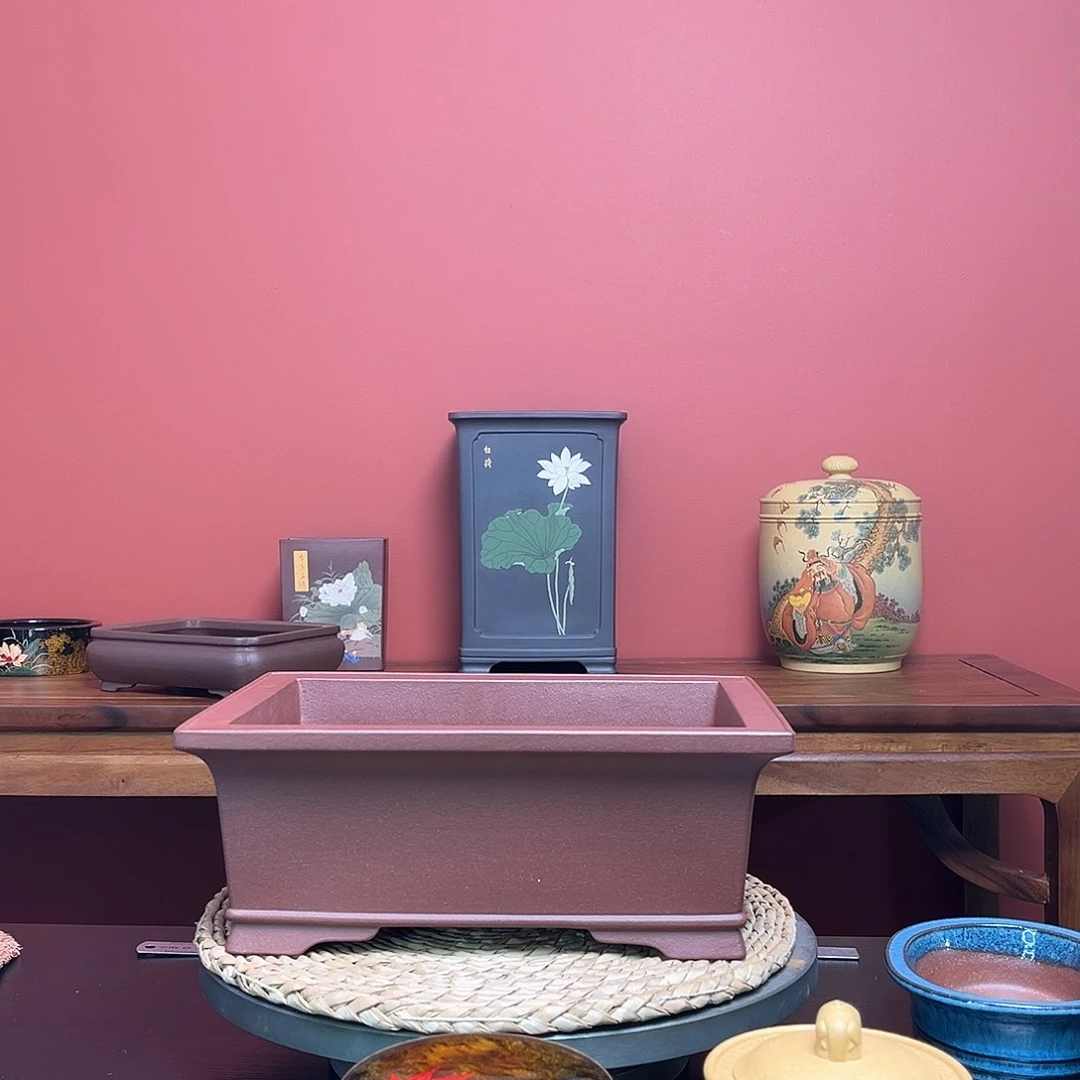 紫砂花盆1***8紫泥马槽