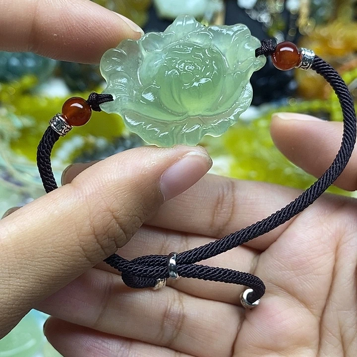 未镶嵌蛇纹石玉吊坠毛衣链锁骨链
