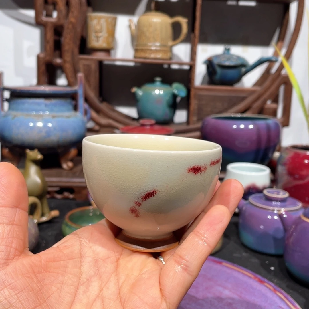 用***子中国神后钧瓷茶器