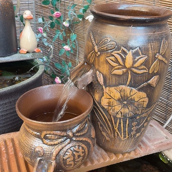 粗陶口径19/39，18/17进水口2.5厘米