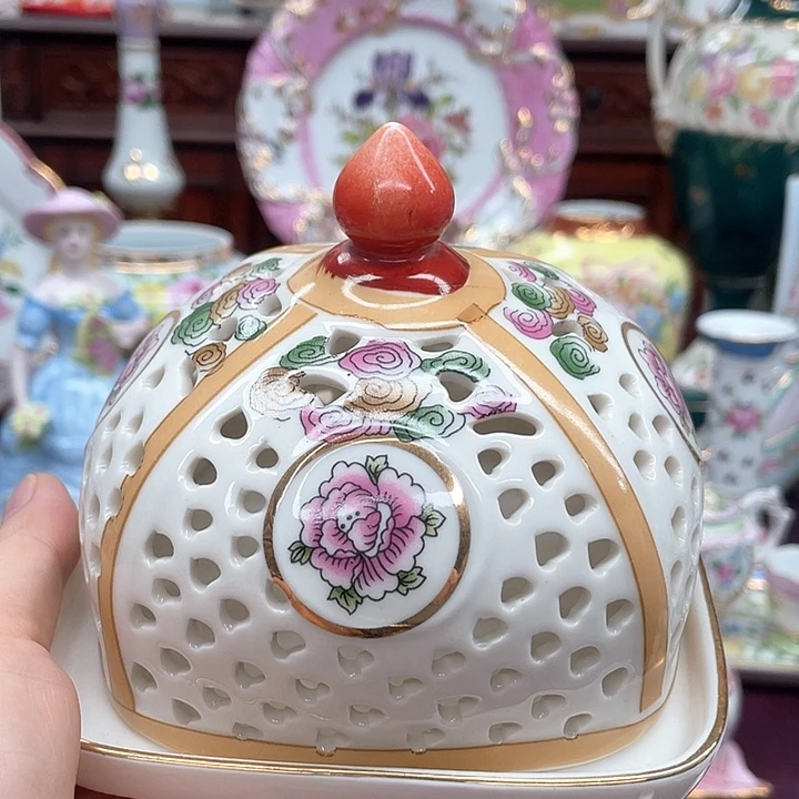 杯碟陶瓷摆件陶瓷微瑕