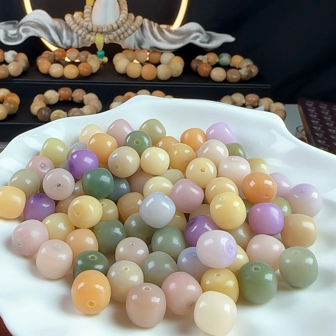 菩提根/象牙果手串卡12马卡龙桶珠100卡牌➕20备珠