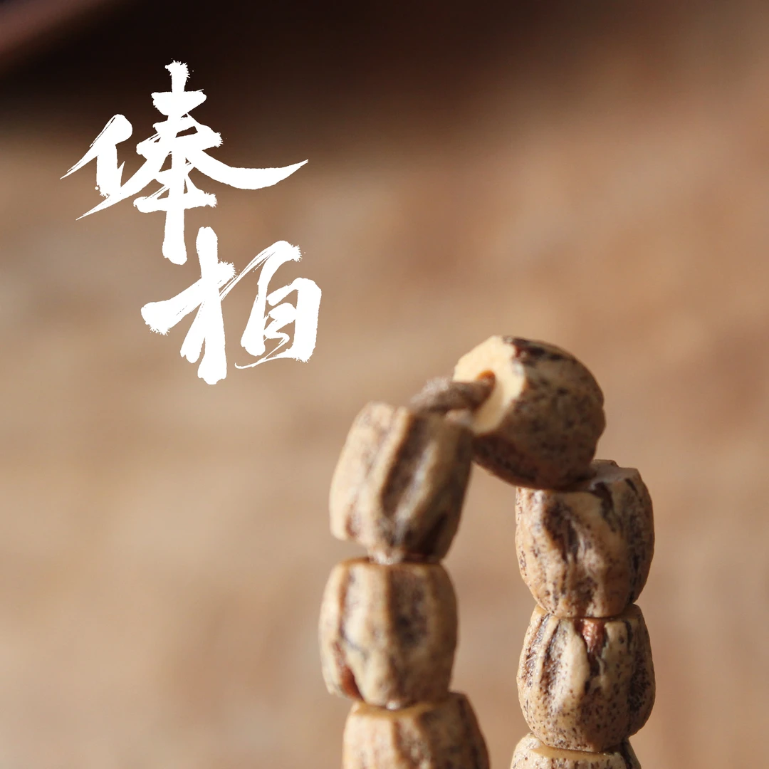 热振百香籽高桩顺纹108柏香籽文玩精品红芽方块顺