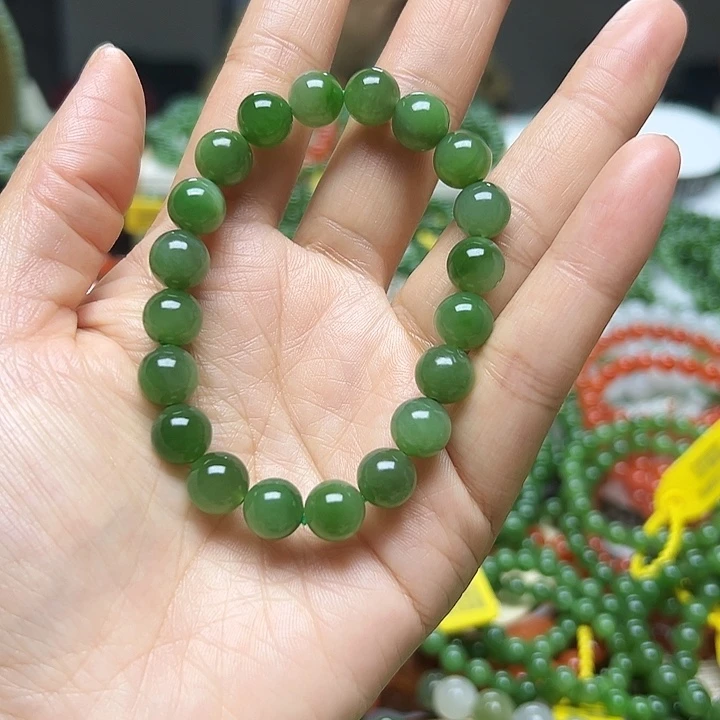 和田玉（碧玉）未镶嵌手链