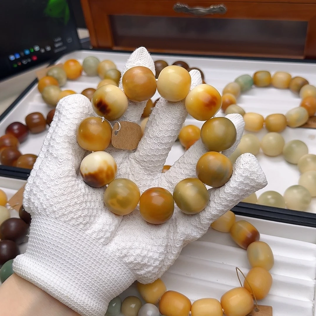 菩提根/象牙果手串卡24干磨苹果