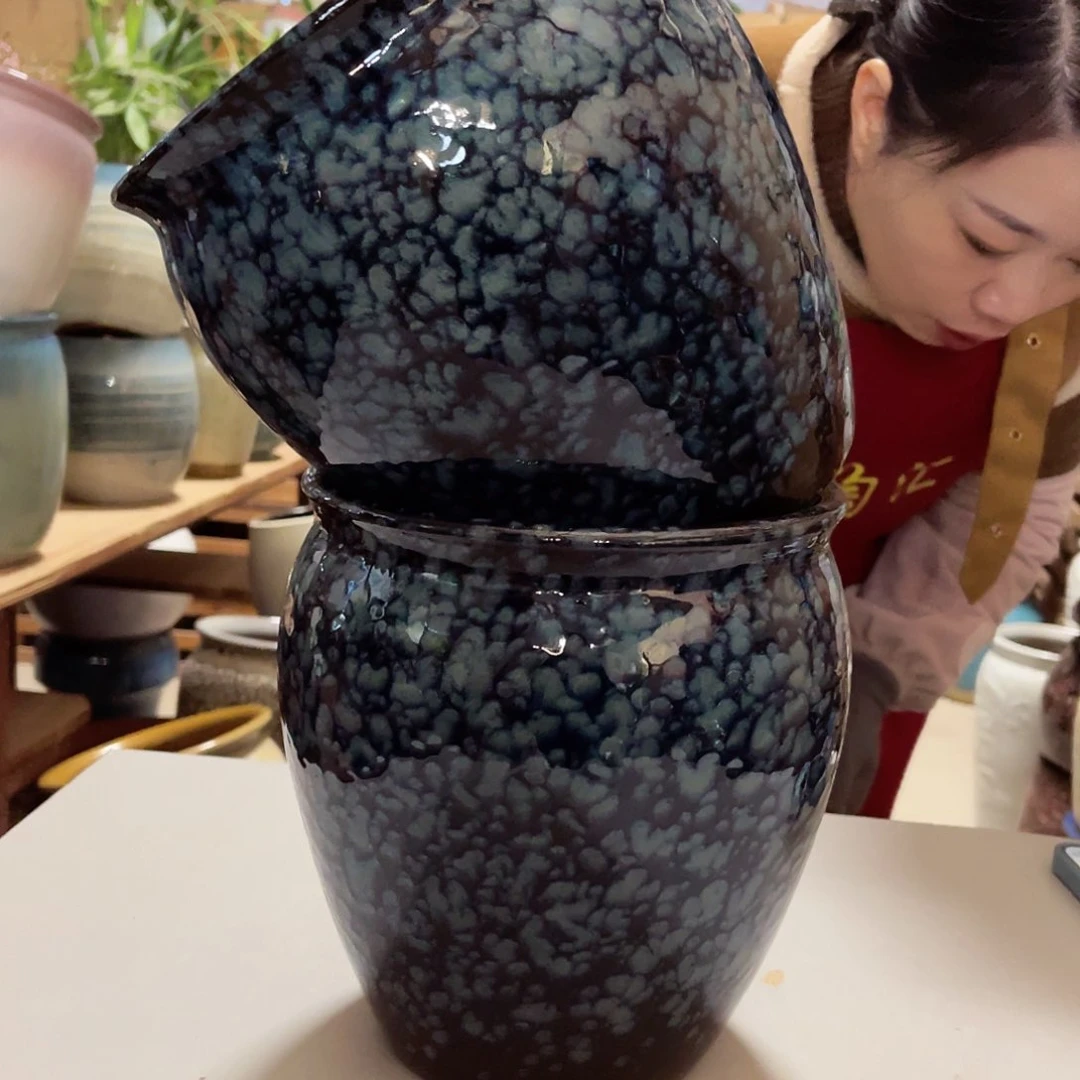 紫砂花盆高度21口径19