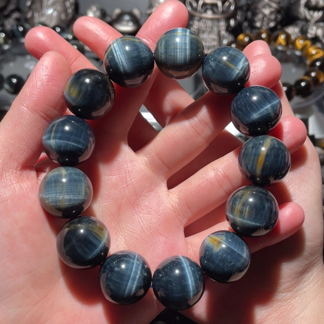 木变石（虎睛石）手串未镶嵌杜****︽