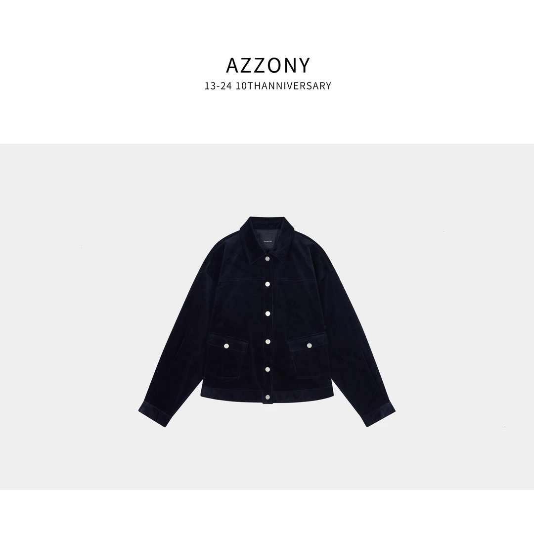 2 YYL 灯芯绒藏青套装  2025冬款上新winter DKWL2505008-2505007