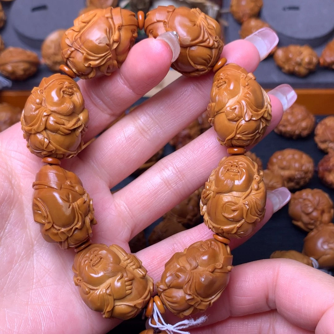 橄榄核手串/手链八宝财神