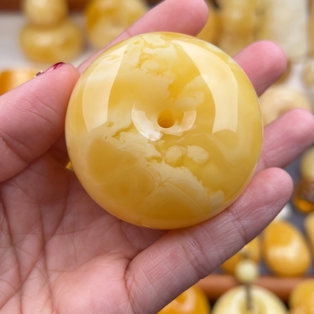 琥珀颈饰未镶嵌纯天然琥珀蜜蜡无优化