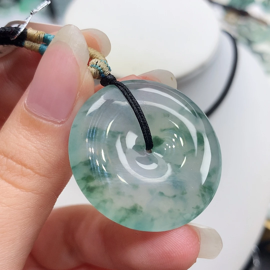翡翠未镶嵌胸饰翡翠95，32/5.8