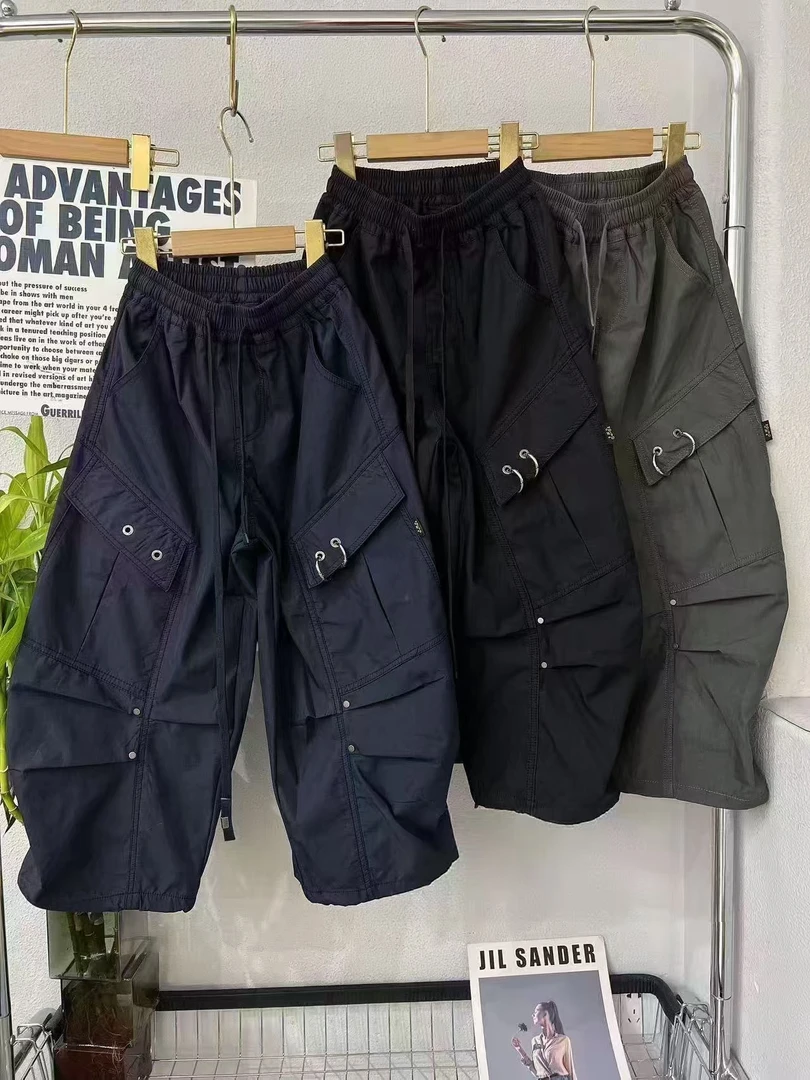 【实体高定】秋季新款男女童休闲阔腿弯刀工装裤百搭舒适纯棉