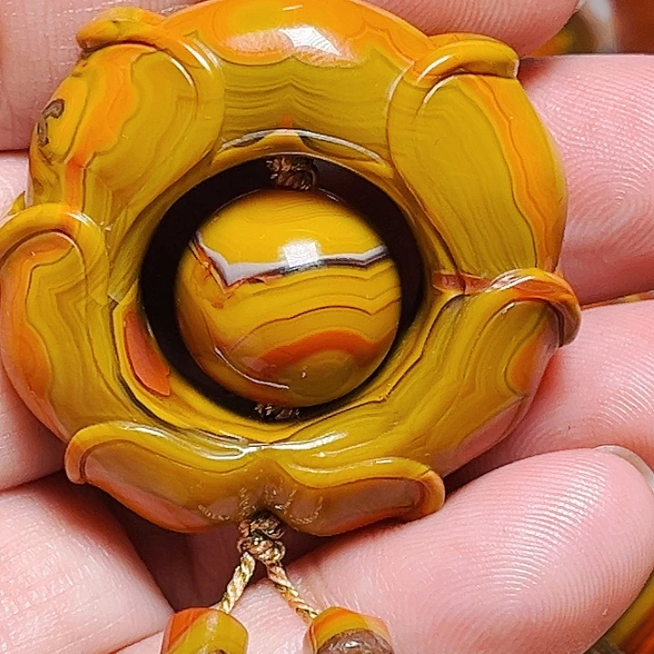 玛瑙/玉髓颈饰合金冰****糖