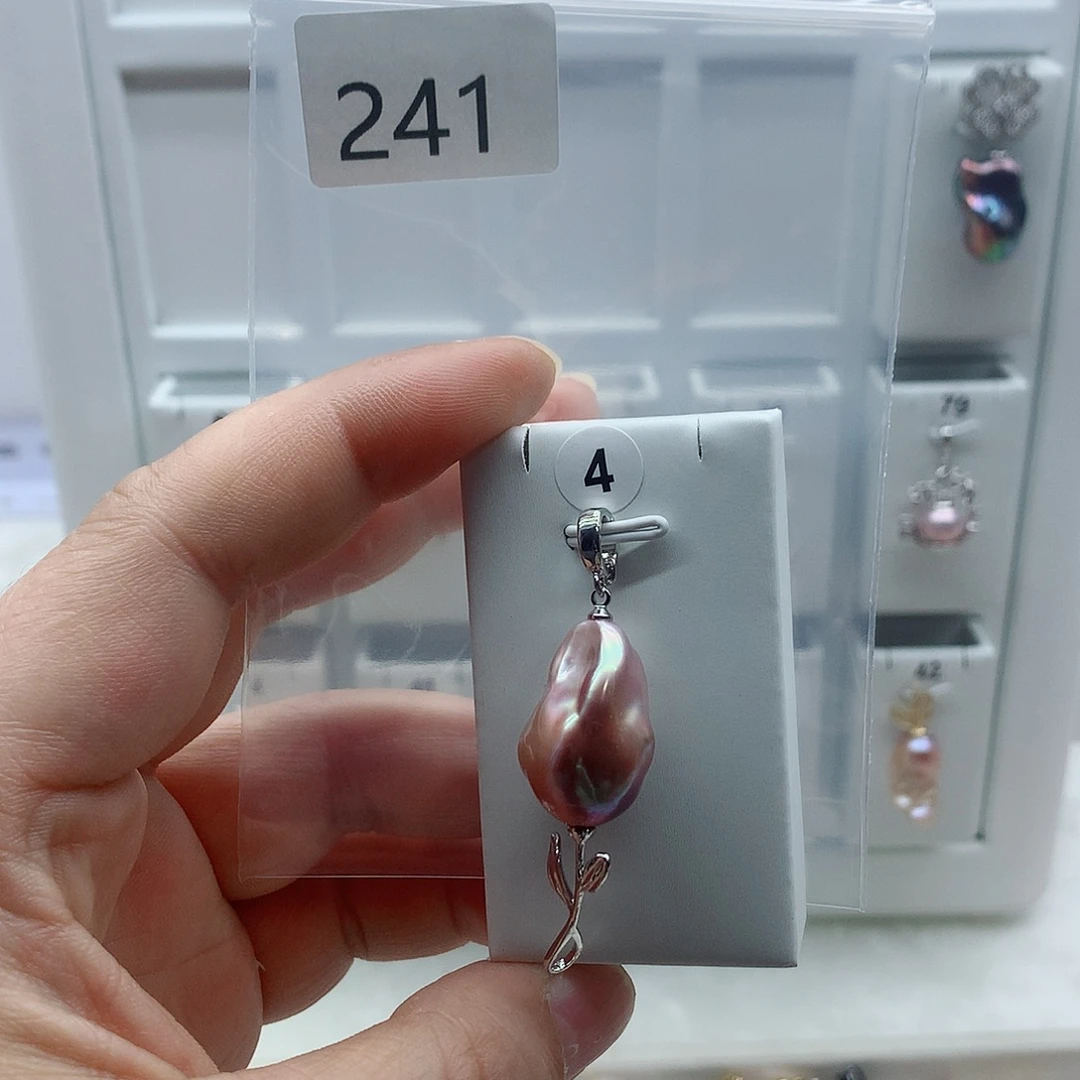 合金淡水珍珠吊坠(不含链)