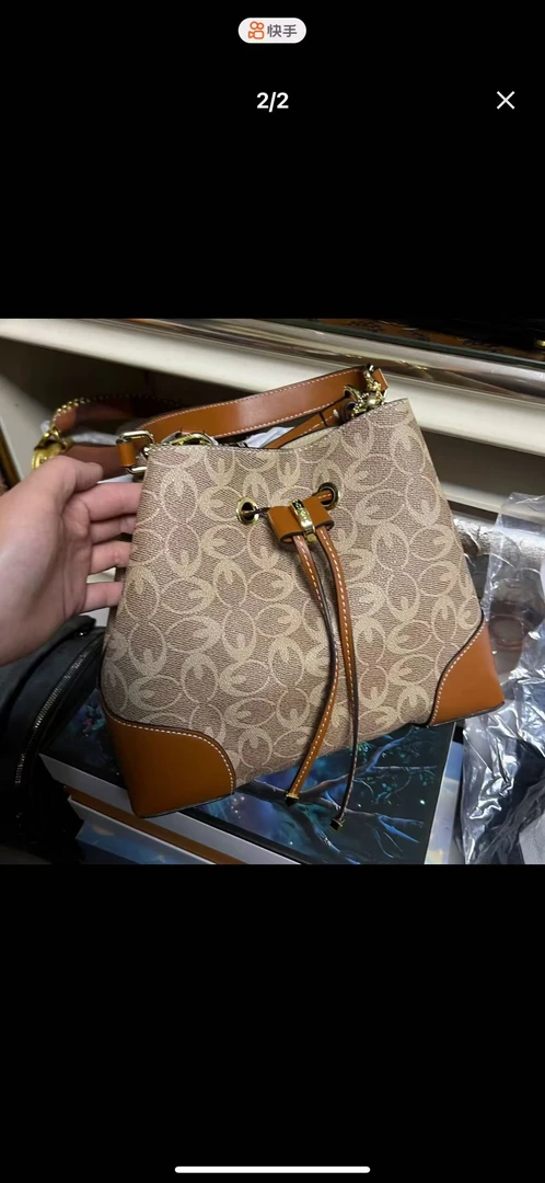 2025新款风潮大水桶老花女士