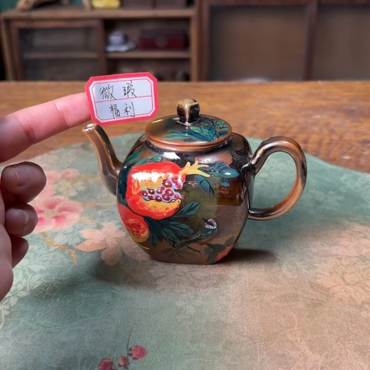 s***i柴烧纯手工手绘陶瓷