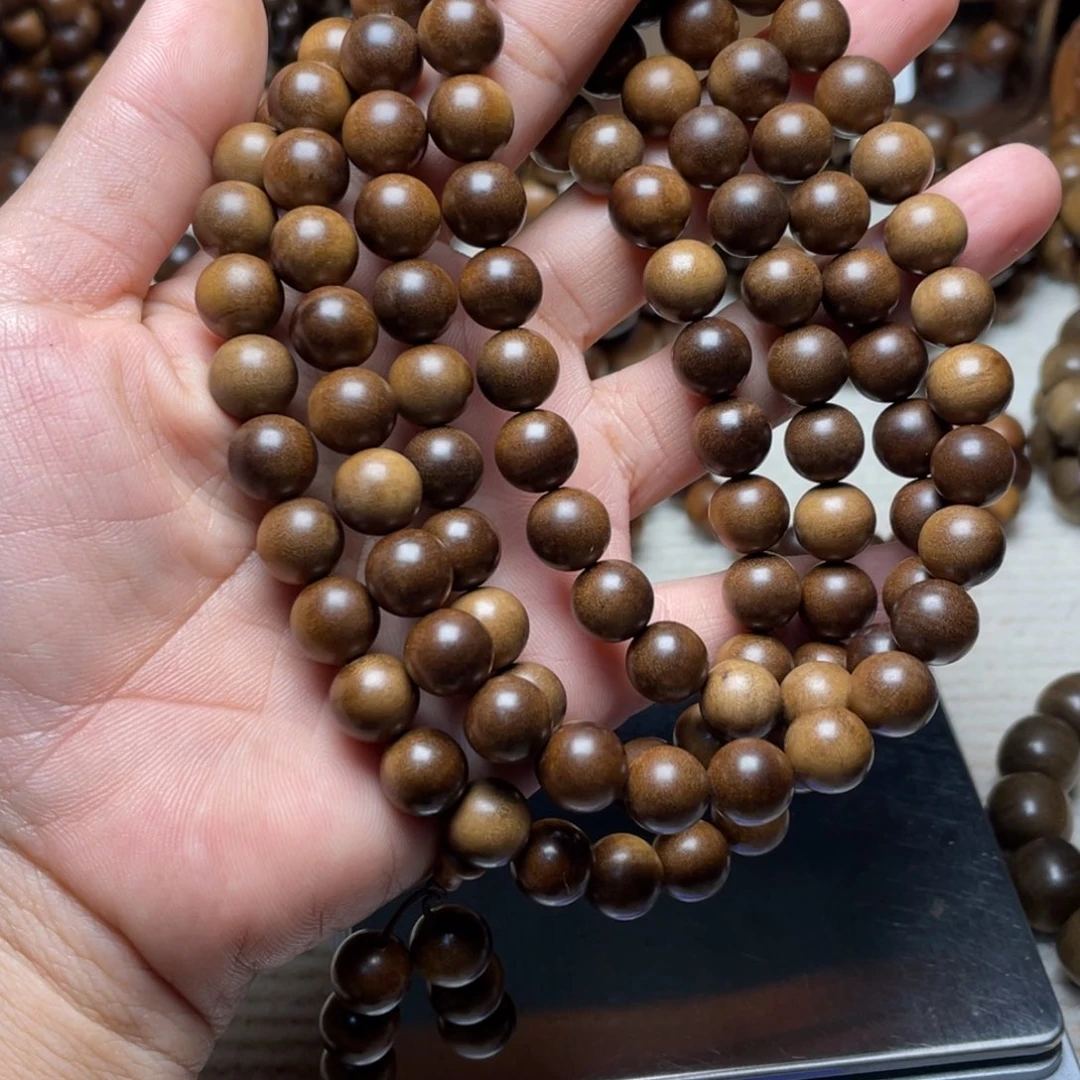 檀香木手串/手链印度老山檀香1.0多圈横纹
