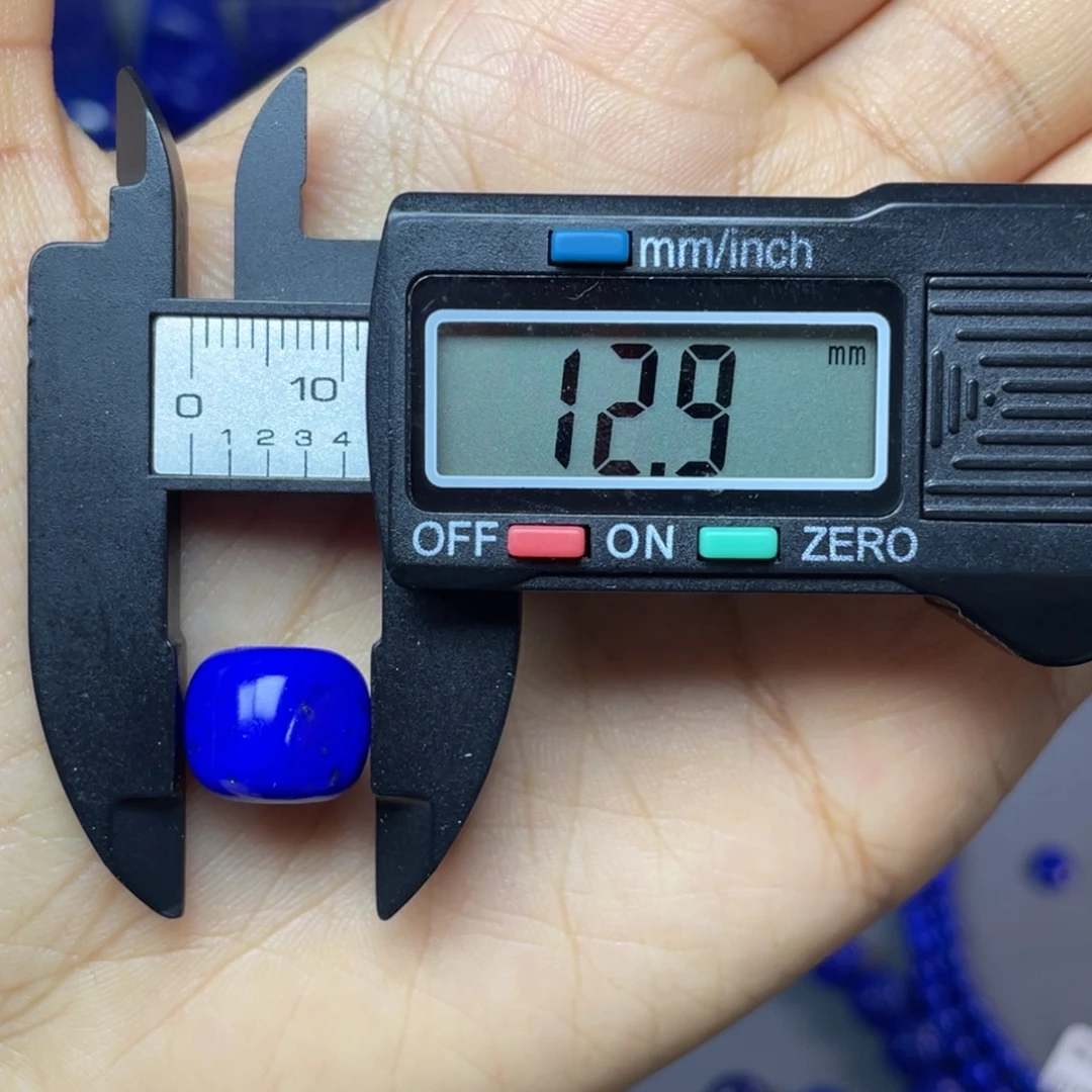 青金石未镶嵌10×10mm随型单珠配饰（默认微瑕）
