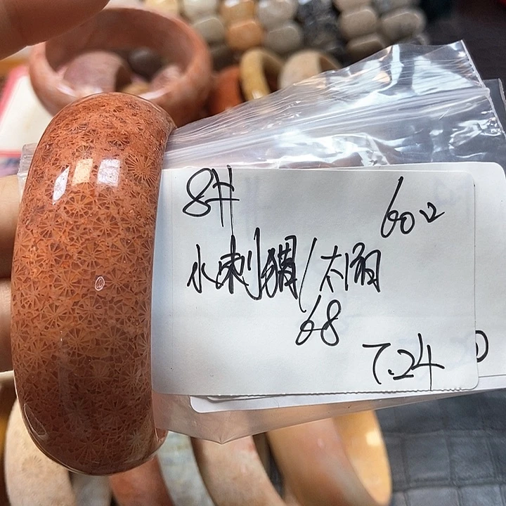 硅化珊瑚（珊瑚玉）11未镶嵌小****阳8
