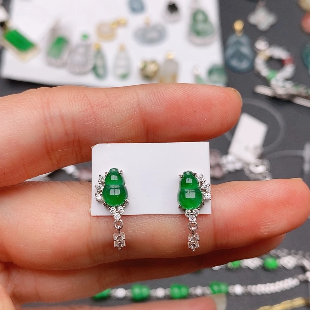 翡翠银S925镶嵌戒指