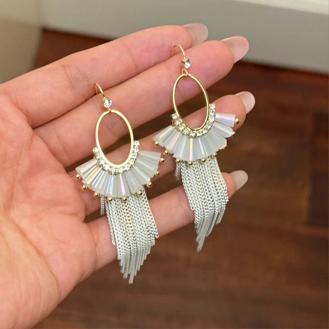 铜合金耳饰 K0380东大门定制手工仙女度假波西米亚耳饰